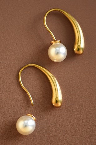 Aretes gota y perla