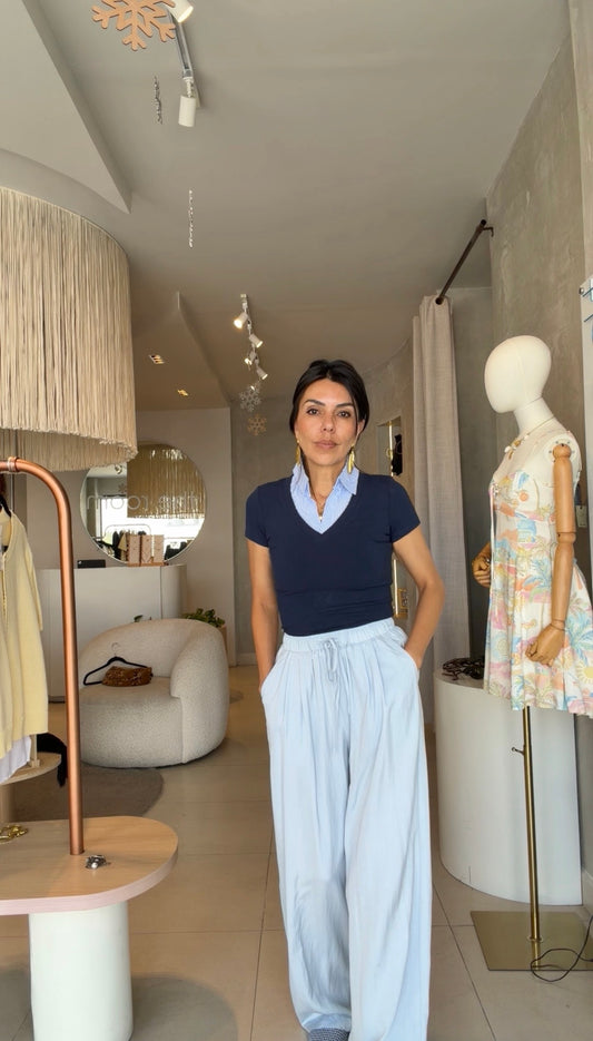 Pantalón azul cielo