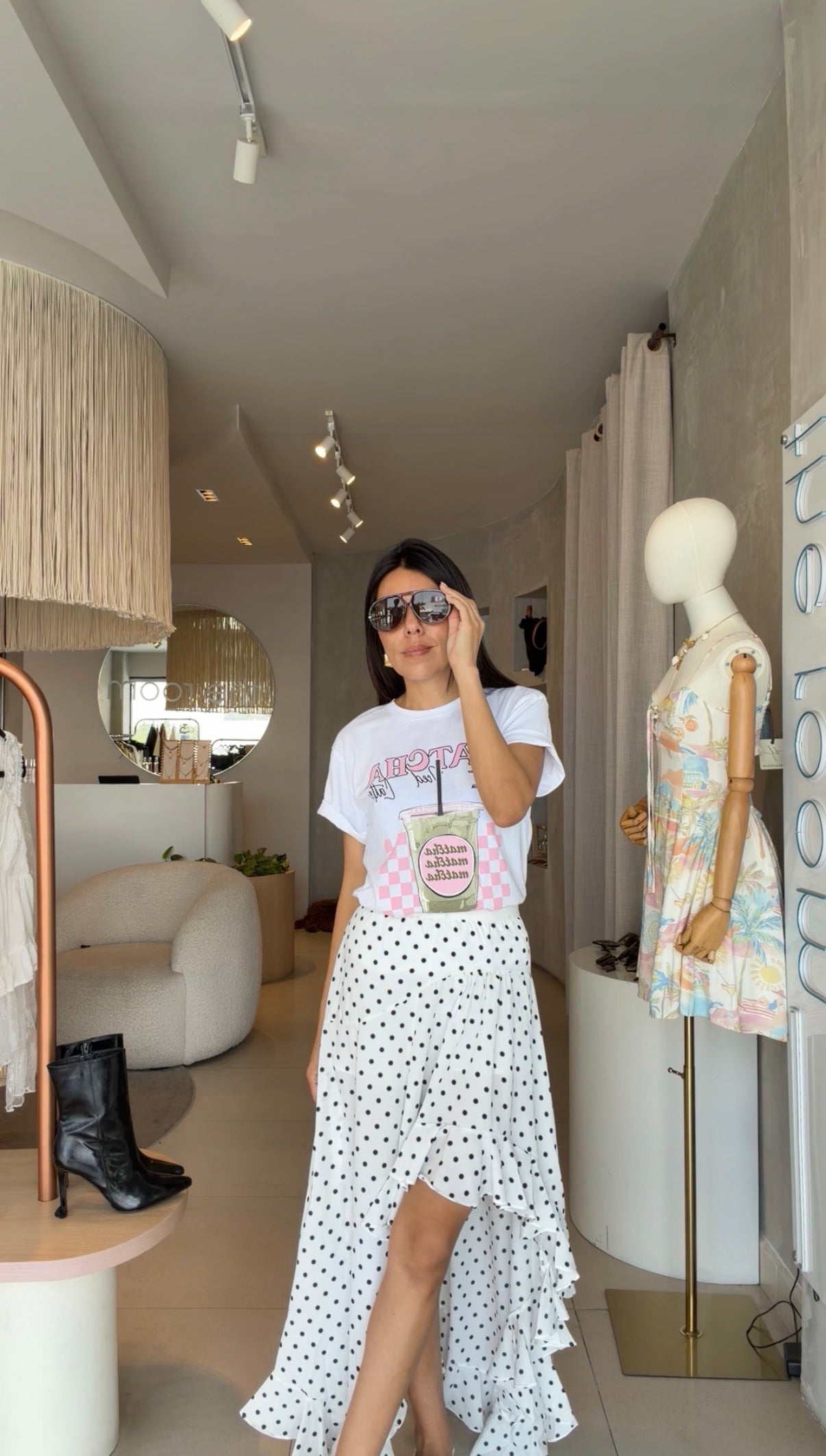 Falda polka olanes
