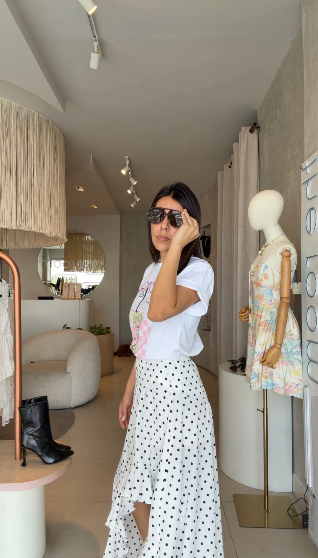 Falda polka olanes