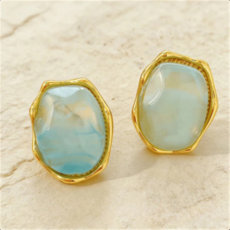 Aretes piedra verde