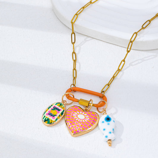 Collar corazon sun kissed