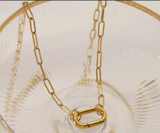 Collar para charms dorado