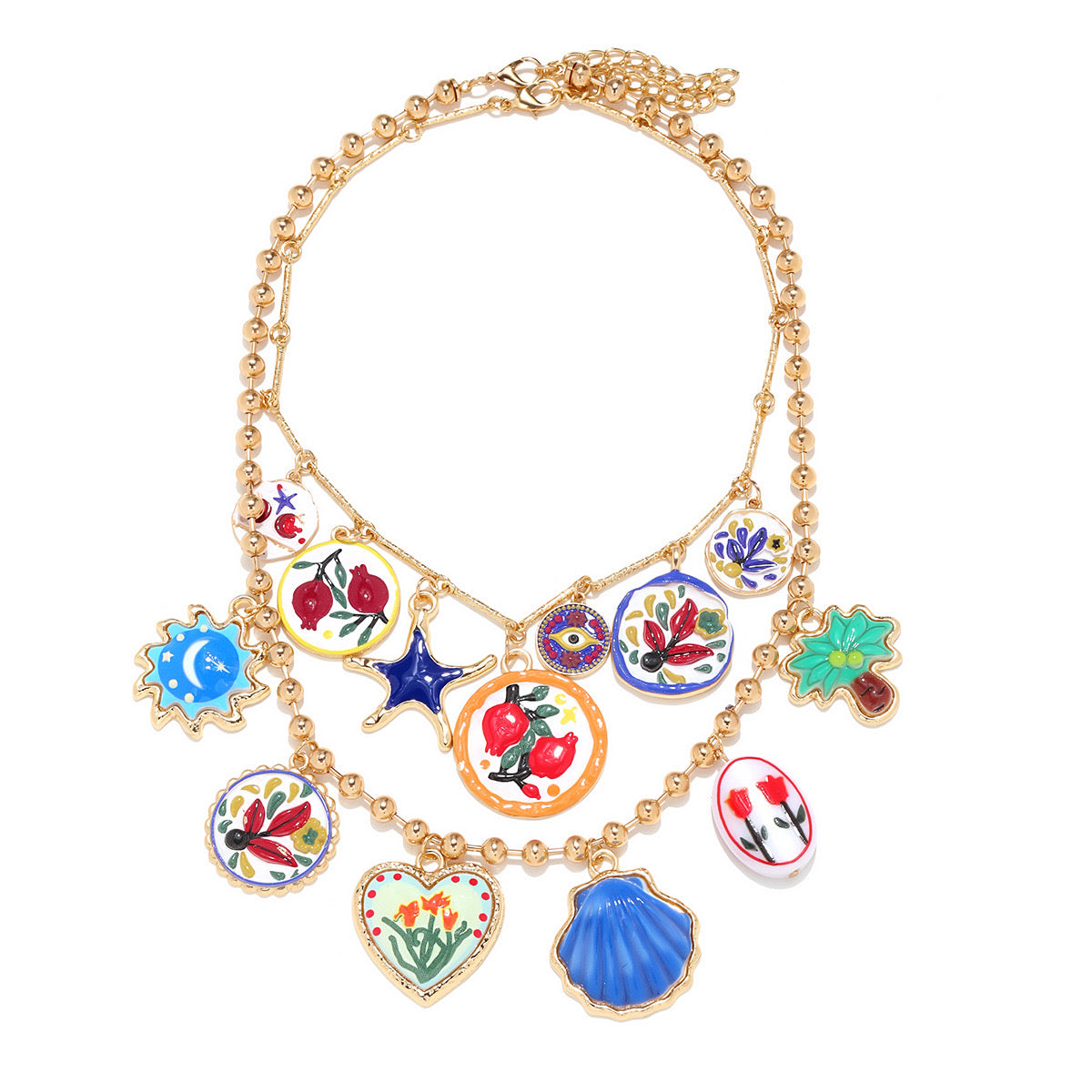 Maxi collar charms colores