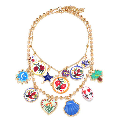 Maxi collar charms colores