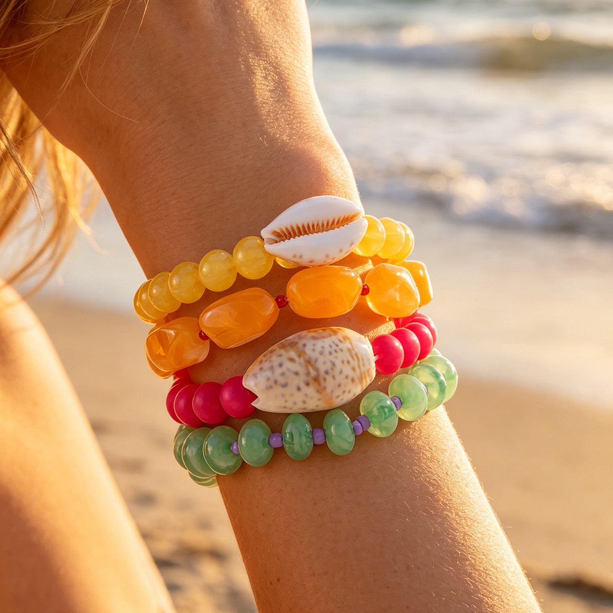 Set pulseras colores