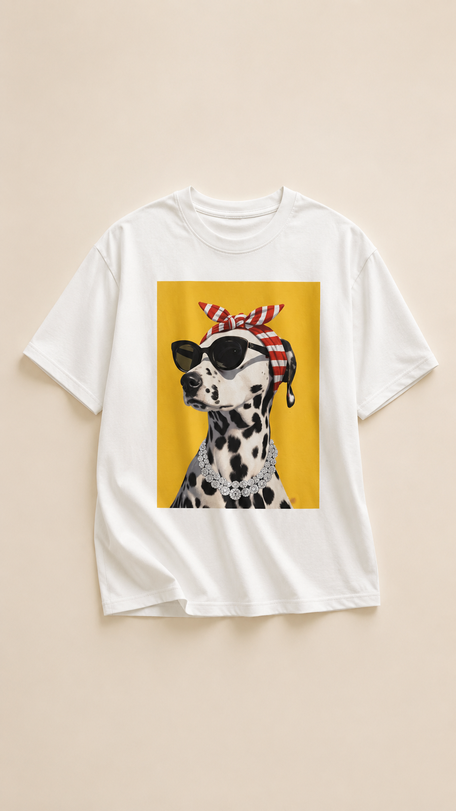 Tshirt dálmata amarilla