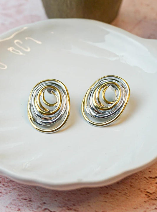 Aretes bicolor circulo
