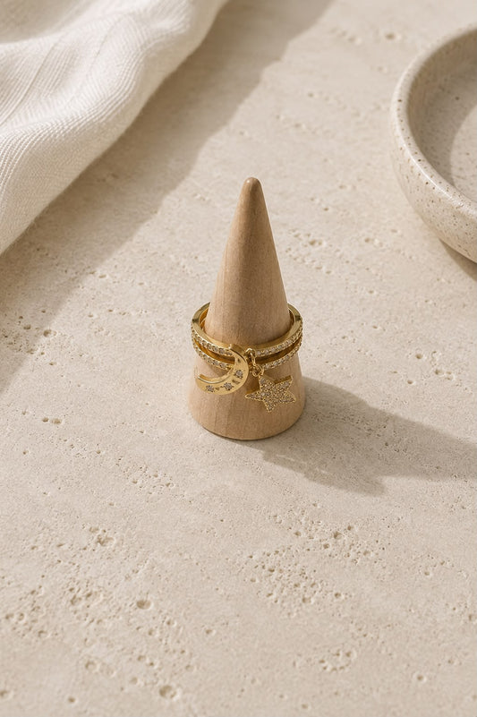 Anillo Luna y Estrella