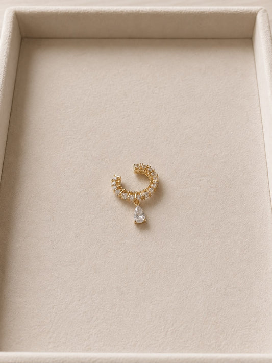 Earcuff dorado gota