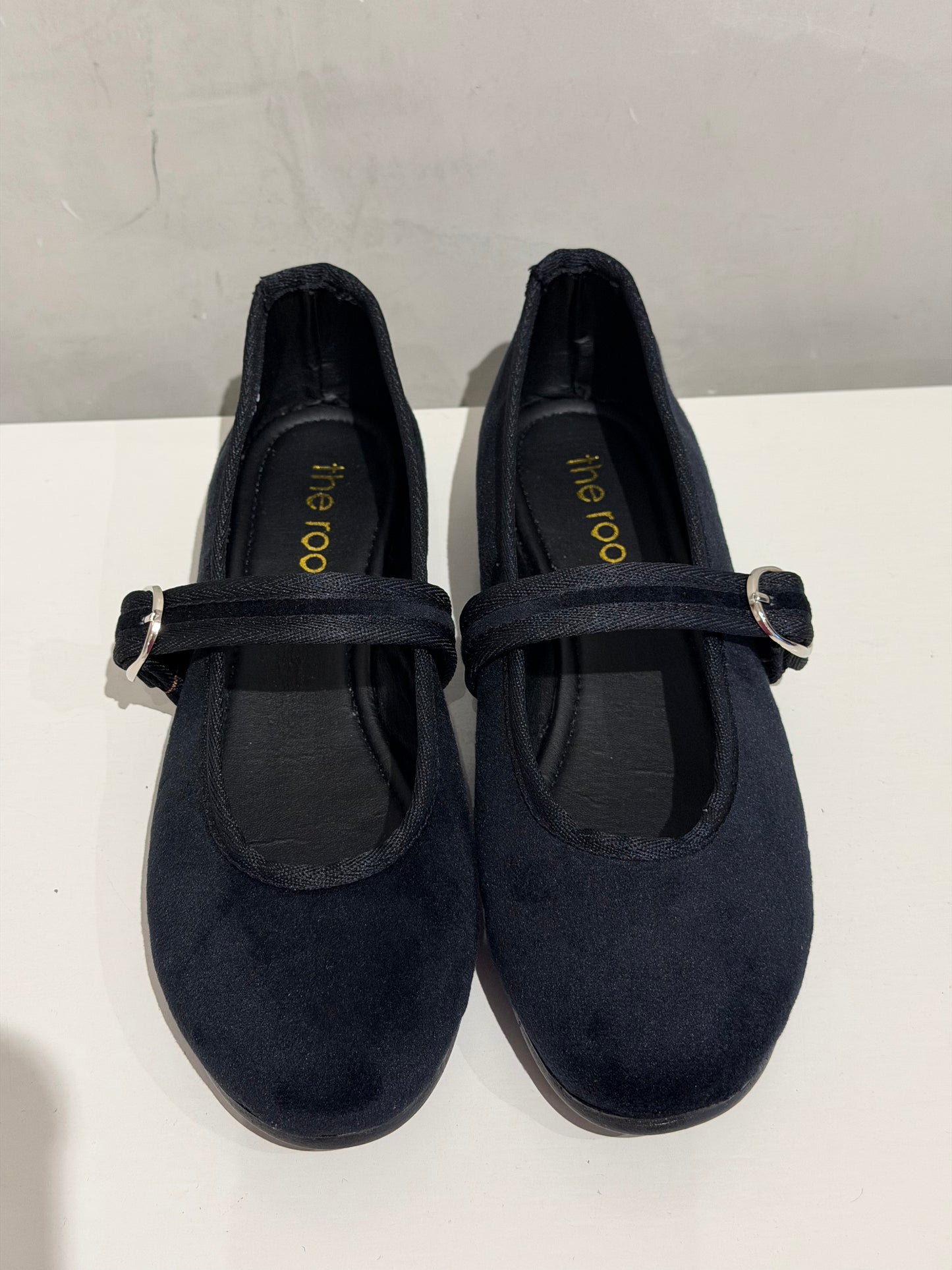 Flats negros terciopelo