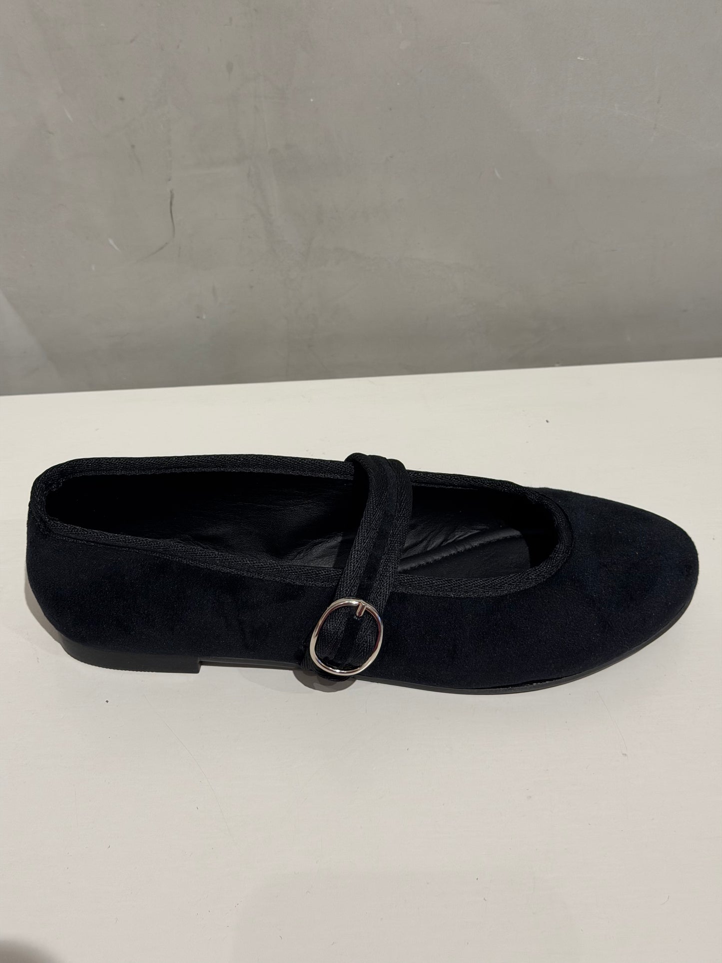 Flats negros terciopelo