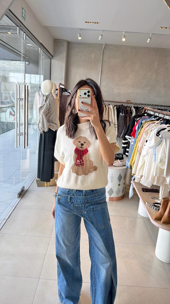 Blusa punto perrito