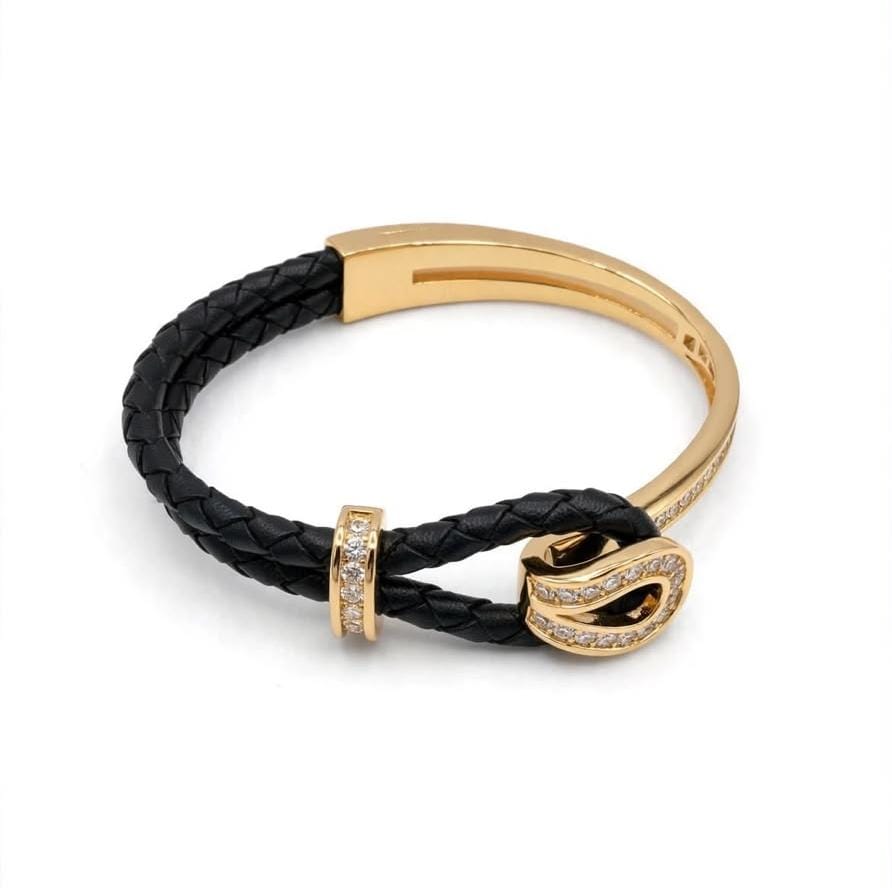 Brazalete dorado con negro