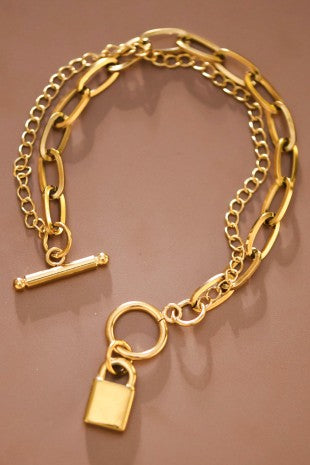 Pulsera doble candado