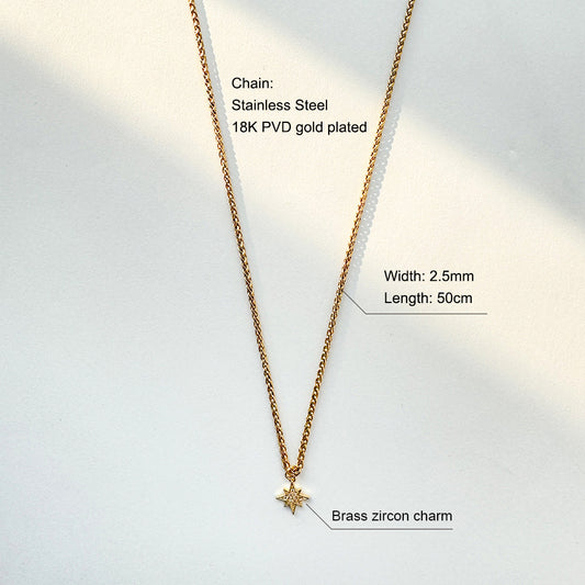 Collar estrellita dorada