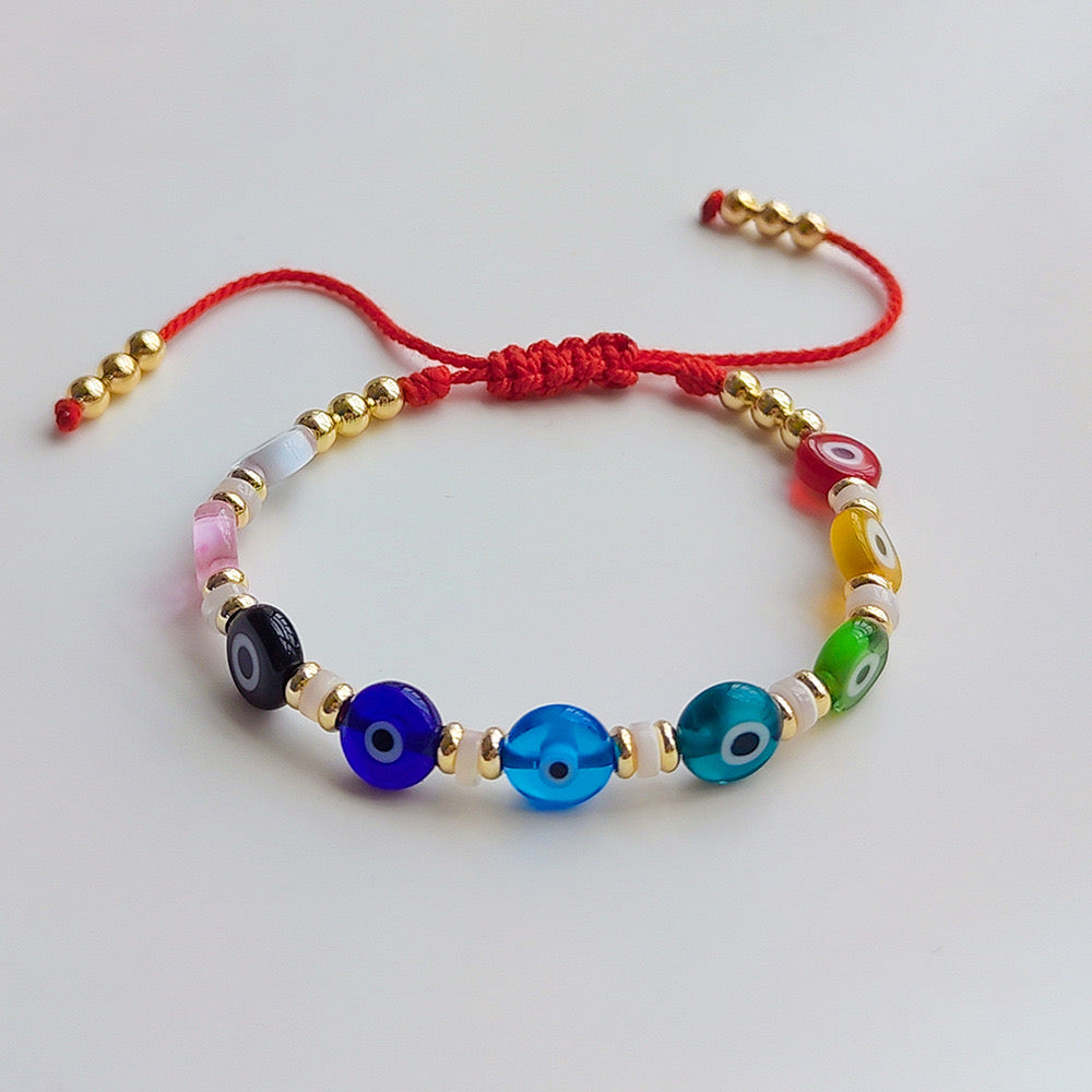 Pulsera hilo ojos