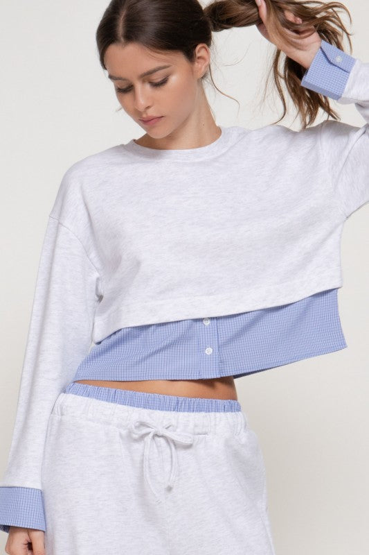 Set gris con azul