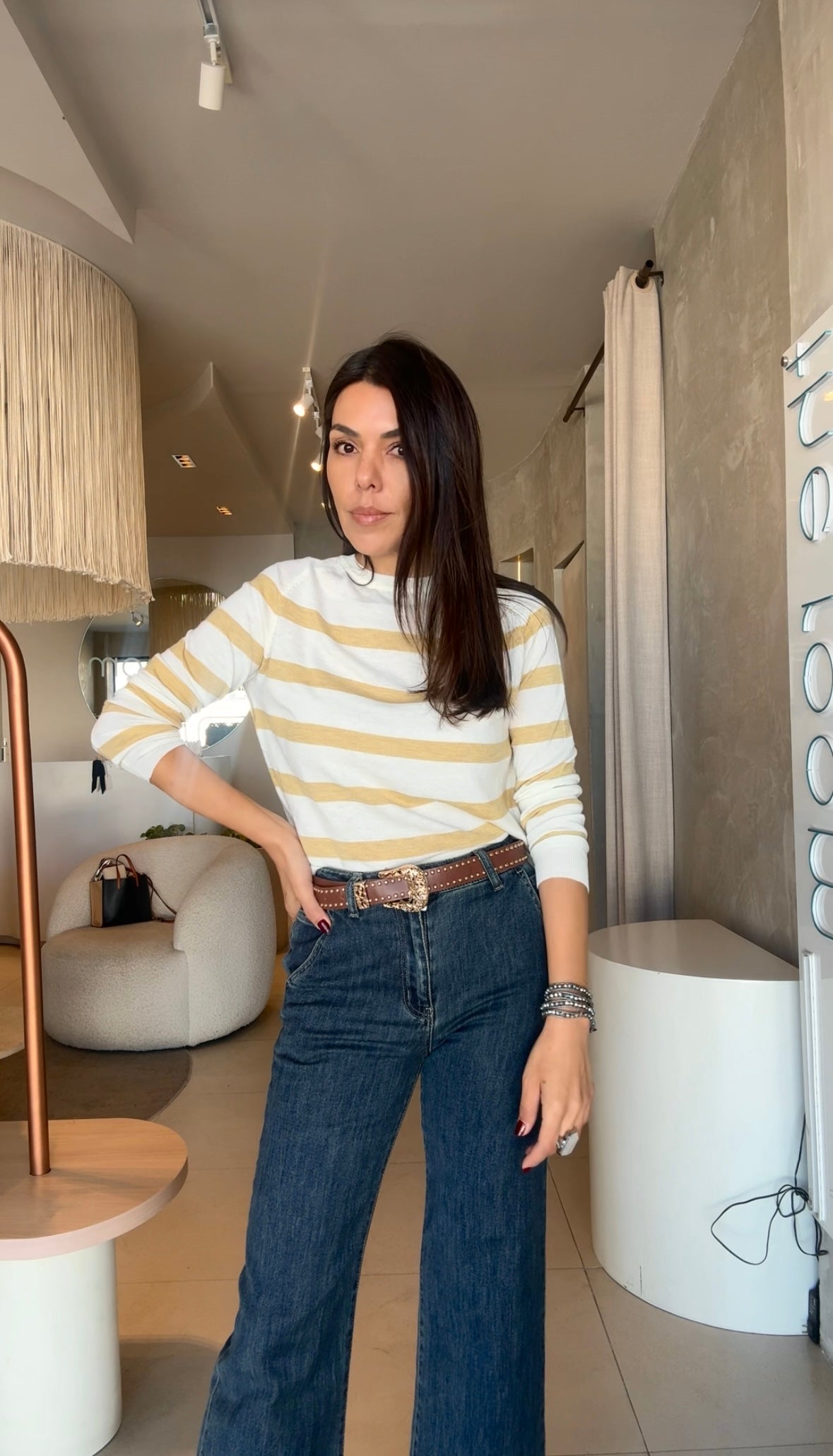 Blusa rayas amarillas