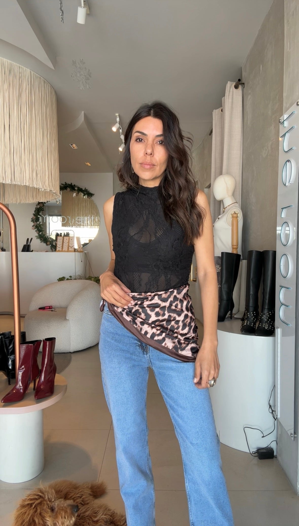 Jeans pañuelo animal