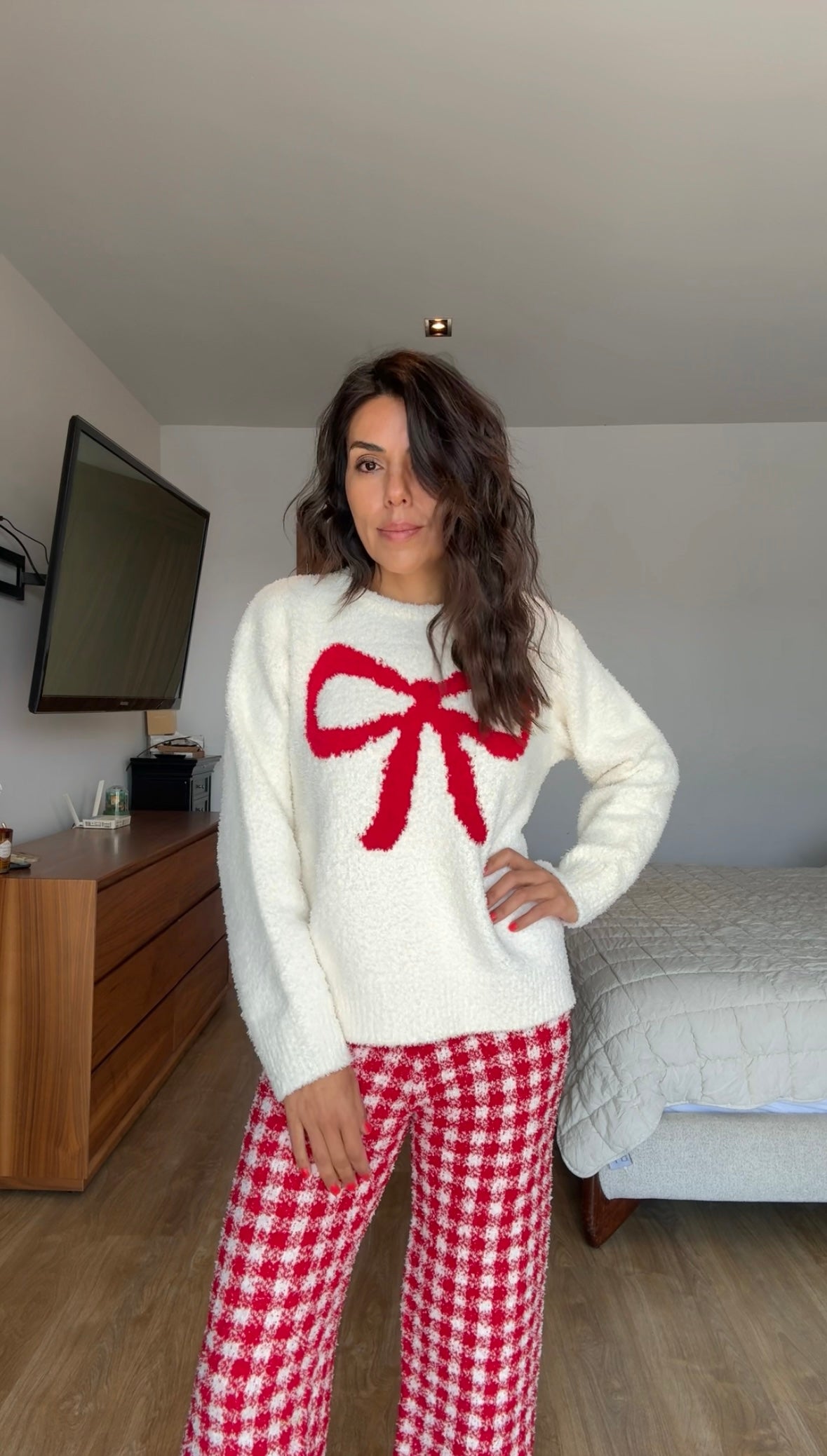 Pijama roja lazo