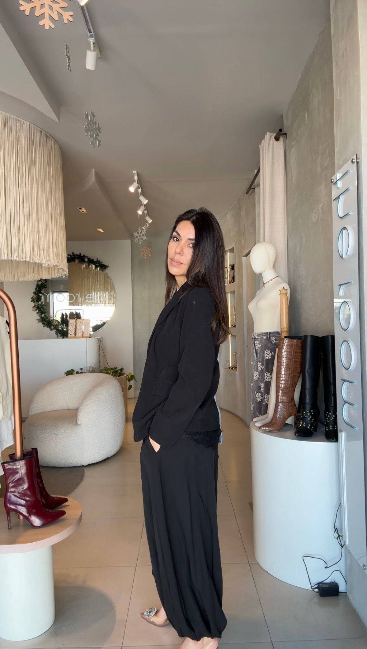 Pantalón ballon negro