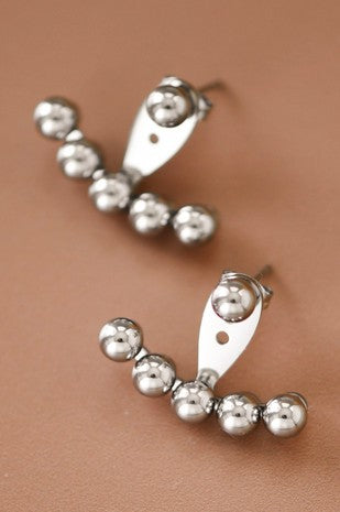 Aretes plata tira