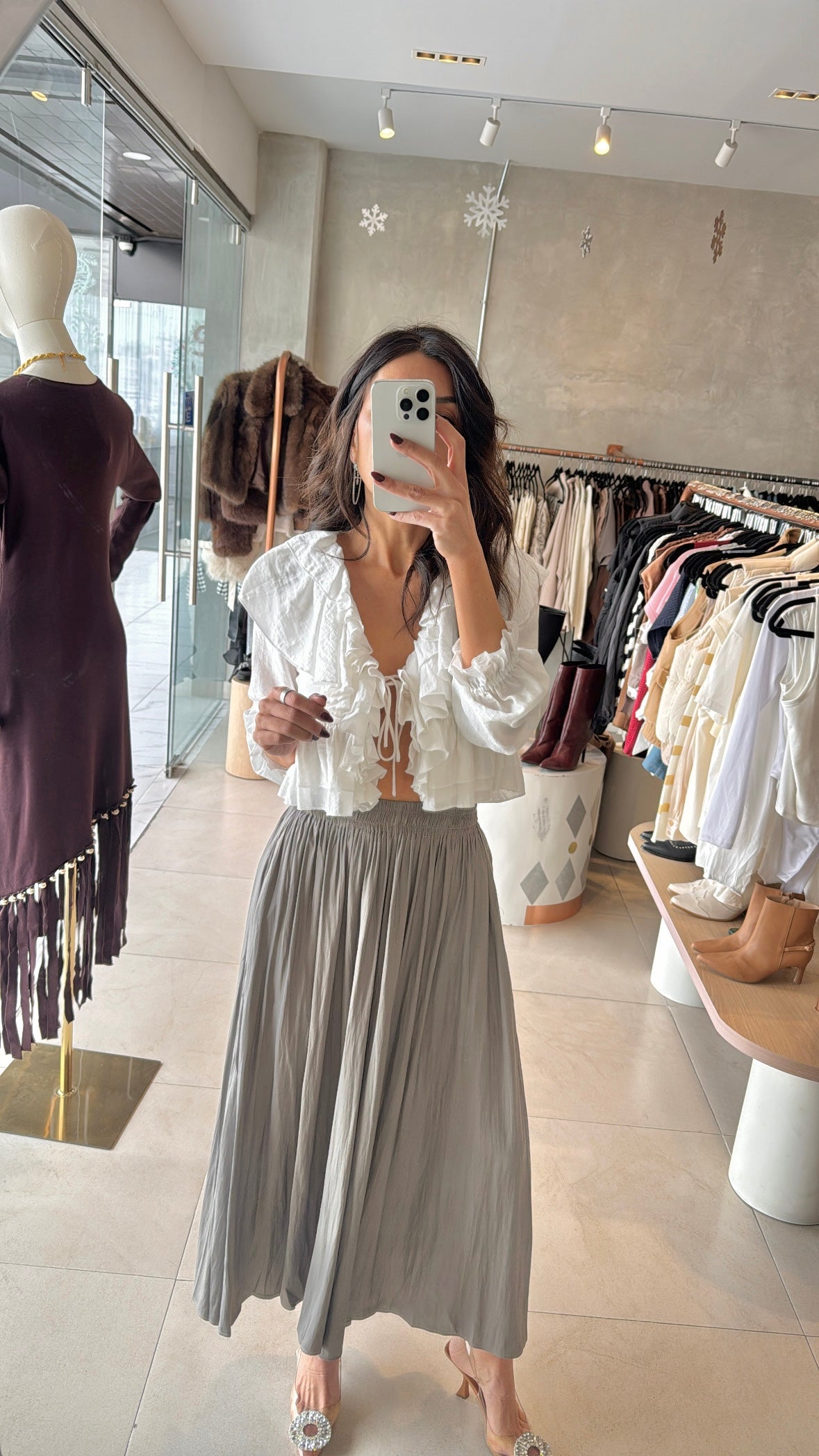 Blusa blanca olanes