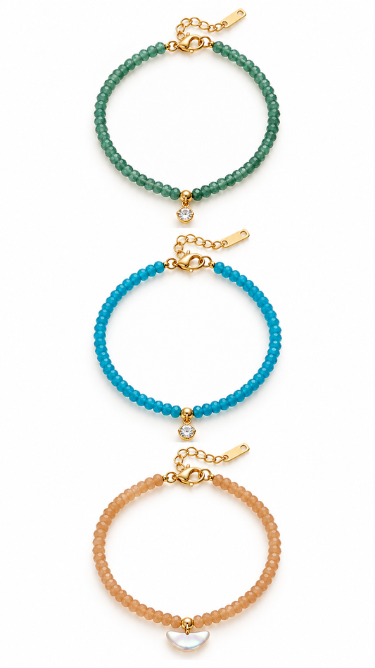 Pulseras piedritas