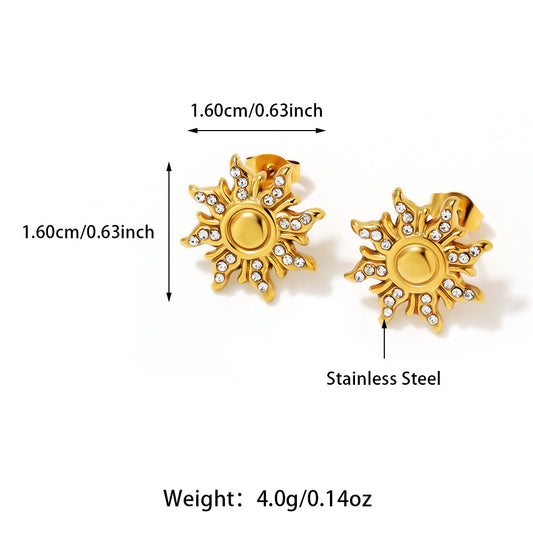 Aretes sol brillos