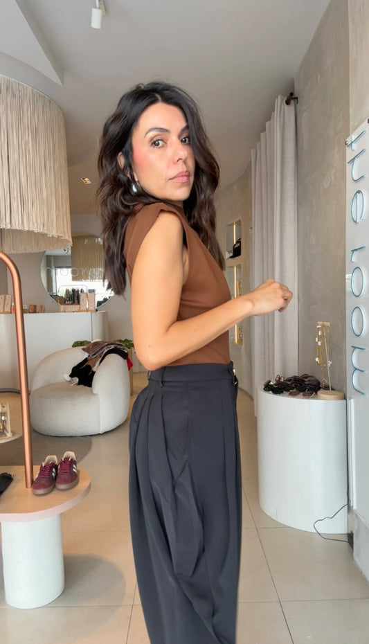 Pantalón balloon negro